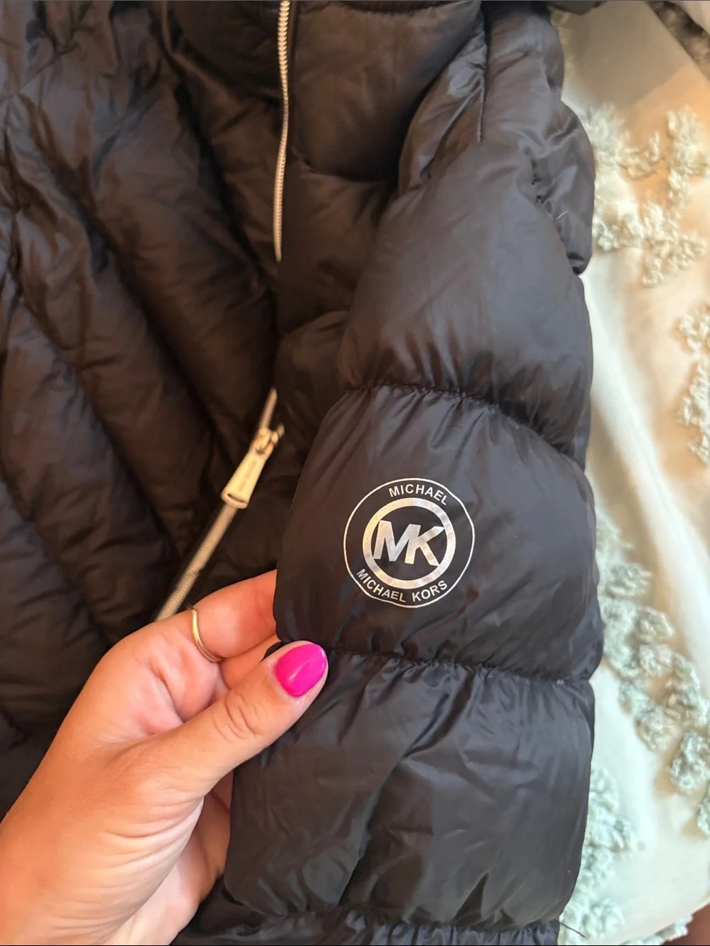 Michael Kors Black Packable Quilted Puffer Jacket